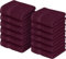 Utopia Towels - Lot de Serviettes de Toilette Premium (30 x 30 CM, Bourgogne) 100% Coton, Gants de Toilette/Serviette de Visage, Très Absorbants et Doux au Toucher (Paquet de 12)