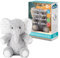 Cloud b Macchina per suoni lenitivi in formato viaggio | Animale in peluche | 4 rumori bianchi | Spegnimento automatico | Peluche musicale ninna ninna ninna Elliot Elephant on the Go