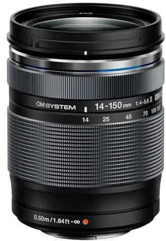 OM System Olympus M.Zuiko Digital 14-150 mm F4.0-5.6 II para cámara de Sistema Micro Cuatro tercios, Lente de Zoom compacta, diseño Sellado a la Intemperie, Exterior