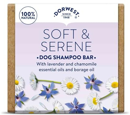 DORWEST HERBS Soft & Serene Dog Shampoo Bar. 100% natural, for dry or irritated skin