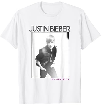 Justin Bieber Offizielles Foto My World 2.0 T-Shirt