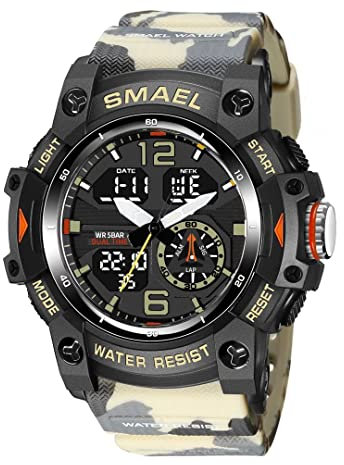 aswan watch Reloj Hombre,Reloj Digital Hombre con Cronómetro,Despertador y luz，Calendario,Reloj Hombre Deportivo con Correa de Silicona