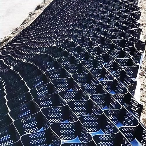 Kiesgitter Wabenförmiges Bodengitter Zur Aufnahme Von Erbsenkies, Geogitter Bodenstabilisator 2 Tiefe Durchlässiges Pflastersystem, Wabenförmiges Kunststoff-Geogitter ( Color : WxH , Size : 2x8 m/6.5