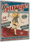 DARO Design - Wand-Bild auf 6mm HDF 70x50 cm Garage 24h - Wand-Deko Bilder Geschenk Vintage-Schild Retro-Schild
