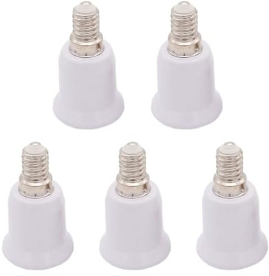 MAMA'S PEARL 5 stücke Led-Lampe Basis Umwandlung Lampe Halter Konverter E14 B22 MR16 Umwandlung E27Sockel Adapter Feuerfeste Kunststoff Beleuchtung Teile (Size : 5PCS, Color : E27 to MR16)