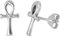 Sterling Silber 925 Ankh Ohrstecker Ohrringe LTDELEP441116