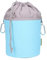 trendfinding Sac à pinces à linge en toile avec 2 mousquetons pour 200 pinces à linge, extra large et stable, bleu clair gris