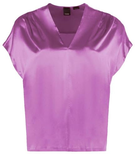Pinko Elegante Blusa Donna Misto Seta Fucsia, Fucsia, 38