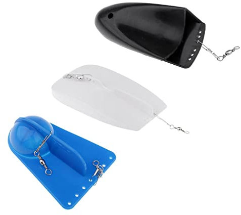 harayaa 3Pcs Angeln Trolling Tauchen Bord Gewicht Schwarz, Blau,