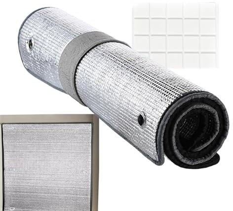 Lnhgh Lámina aislante para ventanas, lámina aislante térmica, bloqueador de calor aislado de aluminio para ventana, lámina reflectante, juego de aislamiento para ventanas, para pared, ático, jardín de