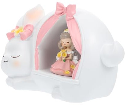 Artibetter Kaninchenlampenornament Hasenauftritt Dekorationen Harzhasenlicht Kunsthandwerk Festliche Hasenlichter Osterharzgeschenk Osterhasenmodell Desktop Ornament Harzkaninchenschmuck
