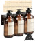 YEBEECA Distributeur Savon, 240ML Distributeur Savon Mural Verre Set avec TêTe De Pompe Externe à Ressort, Support en Acier Inoxydable Et Entonnoir Pliabl.