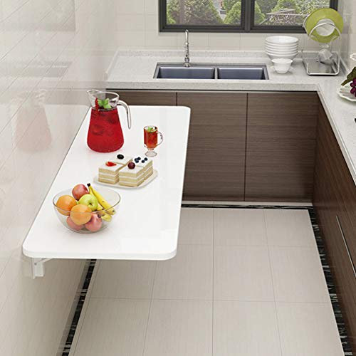 Wall-Mounted Folding Dining Table,Small Home Wall Storage Table,Piano Paint Floating Kitchen Restaurant Bar Table,Laptop Computer Desk,Children Writing Desk,40-120cm (120x40cm/47x16in)