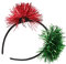 MUSISALY Weihnachts-lametta-stirnband Für Jungen Und Mädchen Glitzernder Pompom-haarreif Für Weihnachtsfeiern Feiertags-maskenball