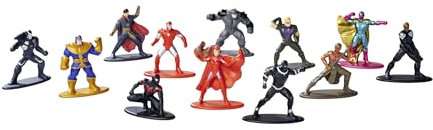 Jada Toys Marvel Figur (1x Mystery Figur im Blind Pack) - 1 Überraschungs-Sammelfigur aus 12 Marvel Figuren, Nano Metallfigur (4 cm) für Kinder & Fans ab 3 Jahre, Serie 2