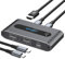AILVLVNG HDMI KVM Switch 2 PC 1 Monitor, 4K@60Hz USB C KVM Switches 2 port für 2 Computers Sich Teilen Einzeln Monitor und 2 USB A-gerät und 1 Type-C-gerät, Unterstützt 100W PD-Schnellladung