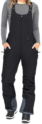 Ski Overall Damen Winter Skihose Hosenträgerhose Outdoorhose Professionelle Schneehose Wasserdicht Winddichte Softshellhose Warme Snowboardhose Skilanglaufhose Thermohose Wanderhose Ski Pant