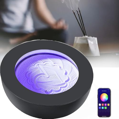 ZHIXUMM Flowing Sand Painting,3d Drift Magnetic Moving Art Table,Zen Garden, Smart App Control