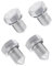 Flaconi 4PCS Tappo di Scarico Dell'olio per Auto,Tappo Coppa Olio,Tappo Scarico Olio con Anello di Tenuta,Tappo di Scarico Dell'olio Motore,Si Applica al Numero di Compatibilità N90813202