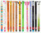 LEGAMI Set mit 13 radierbaren Gelstiften Gelschreiber verschiedene Tintenfarben Lama, Einhorn, Tiger, Giraffe, Corgi, Teddy, Biene, Dino, Schmetterling, Hippo, Pinguin, Panda und Kitty
