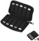 Eophmi USB Case USB Flash Drive Storage Case 10-Slot for SanDisk/SamData/Samsung USBs Flash Drives Jump Drive Memory Stick, SD Card, Cable, Black