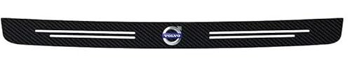 CWMMS Ladekantenschutz Kofferraum Stoßstangenschutz für Volvo V70 III 2007-2013, Carbonfaser Kratzfeste Zierleisten für Die Kofferraumkante Kofferraumschutz,A