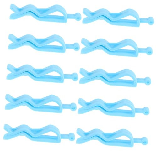 Beaupretty 10pcs Trash Clips for Garbage Bins Non-slip Waste Bag Holders Easy to Use Clamp for Secure Trash Can Fixation for Home Office and Kitchen Organization