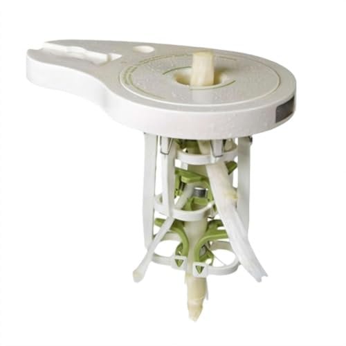 Spargelschäler mit 6 Präzisionsklingen, Schraubklemme & Stößel, manueller stromloser Schäler für Küche, verstellbares Klemm-Design, einfaches Schälen