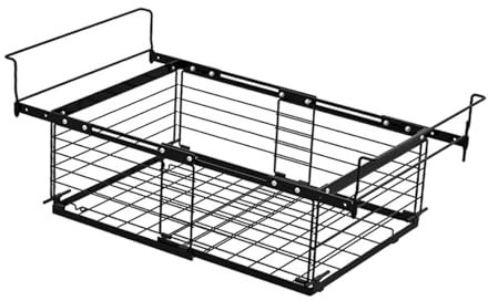 EHJRE Storage Rack for Chest Freezer, Versatile Organizer Bin Design, Black