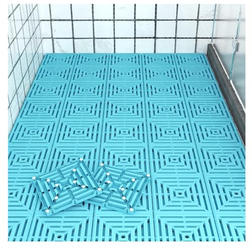 Dalles Garage Emboîtables Drainage Rapide Carrelage Revêtement Sol Caillebotis Exterieur Jardin de Salle Bain(36pieces)