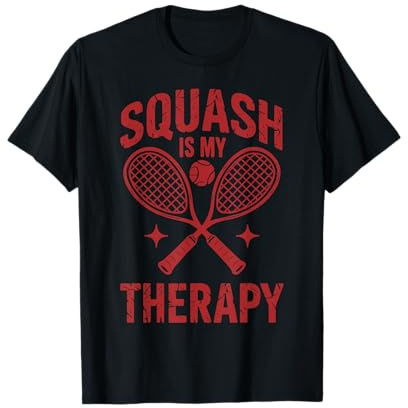 Squash ist Meine Therapie Lustiger Squashspieler T-Shirt