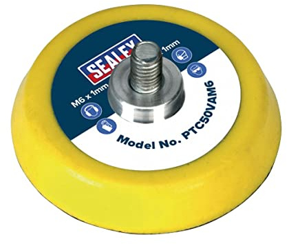 Sealey PTC50VAM6 Hook & Loop Backing Pad Ø50mm M6 x 1mm