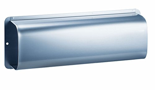 Zeitungsbox, Edelstahl rostfrei, BxTxH 370x90x140 mm, beidseitig nutzbar