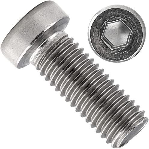OPIOL QUALITY® Zylinderschrauben mit Innensechskant niedrige Kopf DIN 7984 M4x10 mm aus Edelstahl A2 V2A (50 Stück) Zylinderkopfschrauben Schrauben Zylinderkopf