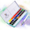 MeiLiang peinture aquarelle, 36 boîtes de couleurs vives avec anneau en métal et pinceau aquarelle en prime, parfait pour les étudiants, les enfants, les débutants et bien plus