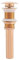Zerodis Push Open Waschbecken Ablaufventil Abflussgarnitur ohne Überlauf Chrom Up Ventil für Waschbecken & Waschtisch, G1 1/4 (Rose Gold)