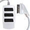 3 Way Scart Splitter Box with 40cm Lead 2-To-1 DVD Video Adaptor Extension Supports RGB & Audio
