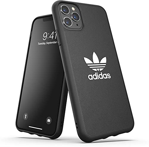 adidas Phone Case Compatible with iPhone 11 Pro Max Case, Originals Moulded TPU Fully Protective Phone Cover, Black