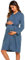 Ekouaer Umstandsmantel für die Arbeit, Stillkleid, Krankenhaus, Stillkleid, Bademäntel, A_Blau, Medium
