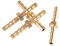 Messing Stacheldraht Fitting Schlauchanschluss Reduzierstück Reduzierstopfen Wasserhahn Bewässerung Joint Koppler Stecker 4-4mm 4 Stk