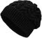 HANSA-FARM | Weiche Damen & Herren Alpaka Mütze aus 100% Alpaka Wolle in +8 Farben - Hochwertige Winter Strickmütze/Beanie Wollmütze - Schwarz