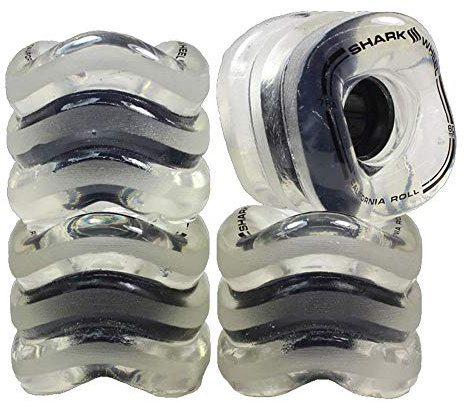 Wheels Shark 60mm 78a Cruiser Rollen (4er Set) (Ghost Schwarz)