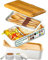 Umami Alles-in-Einem 1200ml Bento Box für Erwachsene/Kinder, 1 Soßentöpfe & 4 Bestecke, Lunch Box für Männer/Frauen, 2 Meal Prep Containers, Mikrowelle, Spülmaschine, Gefrierschrank sicher, BPA frei