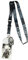 Star Wars The Mandalorian Mudhorn Rhino Sigil Lanyard ID Halter mit Gummi-Charm und Sammelsticker