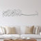 BESMELE Bismillah Wandtattoo Aufkleber Wandaufkleber Aufkleber Sticker Islam (150cm (B) x 33,80cm (H) XL, Grau)