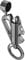 VVAY Outdoor Camping Survival Petrol Kerosene Flame Lighter with Chain Keyring Bottle Opener (Sold without Fluid)