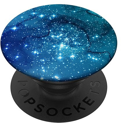 Galaxy Raum in Blau Cyan Grün AEHP478 PopSockets PopGrip: Ausziehbarer Sockel und Griff für Handys/Tablets mit Tauschbarem Top PopSockets Klebender PopGrip