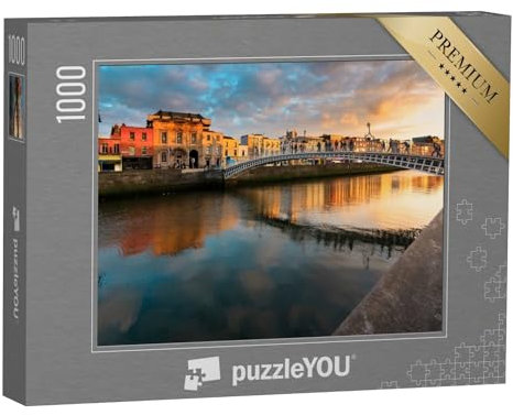 puzzleYOU: Puzzle 1000 Teile „Ha'Penny Bridge, Dublin, Irland“ – aus der Puzzle-Kollektion Dublin, Europäische Städte