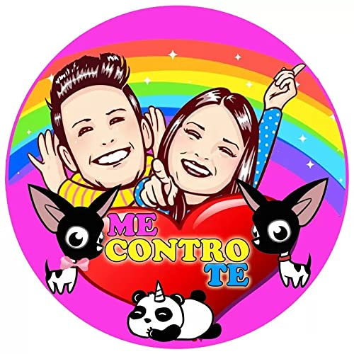 Cialda in Ostia per Decorazione Torte a tema Youtubers (Me contro Te - Mod. E)
