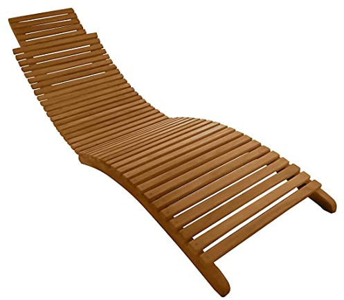 OUTLIV. Bounty Gartenliege Teak Natur 174x50x57 cm, für entspannte Stunden in Ihrem Garten